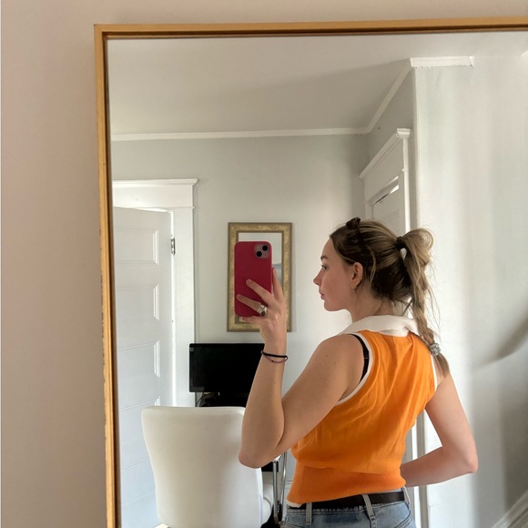 Ralph Lauren vintage orange polo tee - Picture 2 of 4